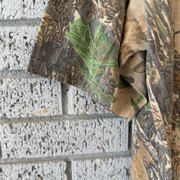 Vintage 90s Real Tree Camo Single Stitch T-Shirt Size XL Boxy Fit - Picture 4 of 8